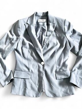 Calvin Klein grey Women's Tailored Blazer Sz M